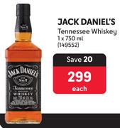 Jack Daniel's Tennessee Whiskey-750ml