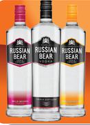 Russian Bear Vodka-750ml Each