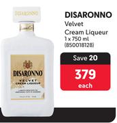 Disaronno Velvet Cream Liqueur-750ml
