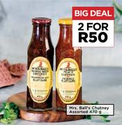 Mrs.Ball's Chutney Assorted-For 2 x 470g