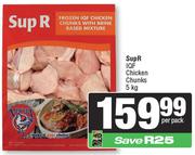 SupR IQF Chicken Chunks-5Kg Per Pack