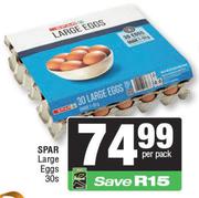 Spar Large Eggs-30 Per Pack