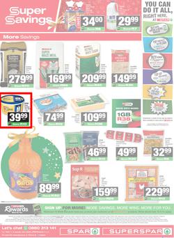 SPAR & SUPERSPAR KwaZulu-Natal Country : Christmas Super Savings (24 November - 07 December 2025), page 12