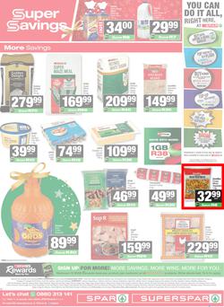 SPAR & SUPERSPAR KwaZulu-Natal Country : Christmas Super Savings (24 November - 07 December 2025), page 12