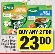 Knorr Cup A Soup Instant Soup (Selected)-For Any 2 x 4s