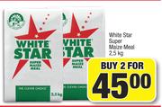 White Star Super Maize Meal-For 2 x 2.5Kg