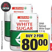 Spar Refined White Sugar-For 2 x 2.5Kg