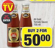 All Gold Tomato Sauce-For 2 x 700ml