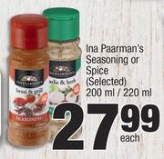Ina Paarman's Seasoning Or Spice (Selected)-200ml/220ml Each