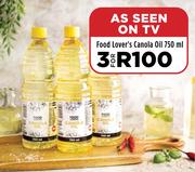 Food Lover's Canola Oil-For 3 x 750ml