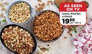 Cashews, Mixed Nuts Or Almonds-Per 100g