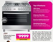 Univa 5 Burner Gas Cooker Electric Stove UGE019SI