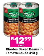 Rhodes Baked Beans In Tomato Sauce-410g Each