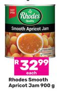Rhodes Smooth Apricot Jam-900g Each