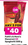 Fatti's & Moni's Macaroni Or Spaghetti-For Any 3 x 500g