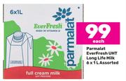 Parmalat Ever Fresh UHT Long Life Milk Assorted-6 x 1L Each