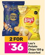 Lay's Potato Chips Assorted-For 2 x 120g