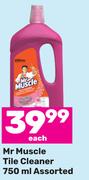 Mr Muscle Tile Cleaner Assorted-750ml Each