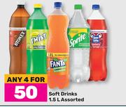 Soft Drinks Assorted-For Any 4 x 1.5L