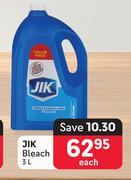 Jik Bleach-3Ltr Each