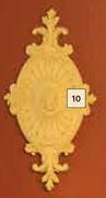 Polyurethane Upper Edge Flower Ceiling Medallion