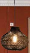 DH Rattan Belly Pendant Light