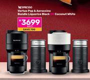 Nespresso Vertuo Pop & Aeroccino Bundle Liquorice Black Or Coconut White-Each