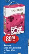 Namaqua Sweet Rose, Sweet Red Or Sweet White-3Ltr Each
