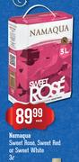 Namaqua Sweet Rose, Sweet Red Or Sweet White-3Ltrr Each