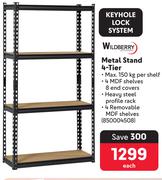 Wildberry Metal Stand 4 Tier