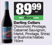 Darling Cellars Chocoholic Pinotage,Cabernet Sauvignon,Merlot,Shiraz Or Bushvine Malbec-750ml Each