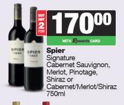 Spier Signature Cabernet Sauvignon,Merlot,Pinotage, Cabernet/Merlot/Shiraz-For 2 x 750ml