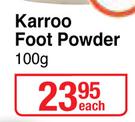 Karroo Foot Powder-100g Each