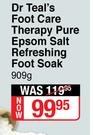 Dr Teal's Foot Care Therapy Pure Epson Salt Refreshing Foot Soak-909g