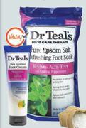 Dr Teal's Foot Care Therapy Pure Epson Salt Refreshing Foot Soak-909g
