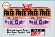Hydra Aqueous Cream Heel Balm Banded Pack-2 x 250ml Per Pack