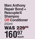 Marc Anthony Repair Bond+ Rescupler X Shampoo Or Conditioner-250ml Each