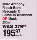 Marc Anthony Repair Bond+ Rescupler X Leave In Treatment Or Mask-250ml Each