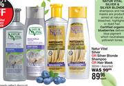 Natur Vital Silver Or Silver Blonde Shampoo Or Hair Mask Assorted-300ml Each