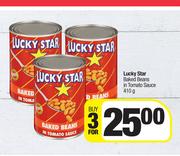 Lucky Star Baked Beans In Tomato Sauce-For 3 x 410g