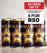 Rockstar Energy Drinks Assorted-For 4 x 500ml