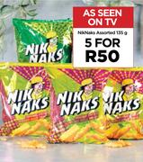 Niknaks Assorted-For 5 x 135g