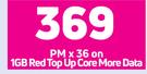 Samsung Galaxy A53 5G Smartphone-On 1GB Red Top Up Core More Data
