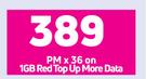 Samsung Galaxy A04s Smartphone-On 1GB Red Top Up More Data