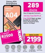 Samsung Galaxy A04 Smartphone-On Red Flexi 130