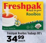 Freshpak Rooibos Teabags-80's Pack