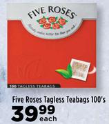 Five Roses Tagless Teabags-100's Pack