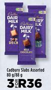 Cadbury Slabs Assorted-For 3 x 80g/88g