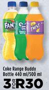 Coke Range Buddy Bottle-For 3 x 440ml/500ml