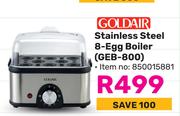 Goldair Stainless Steel 8-Egg Boiler GEB-800